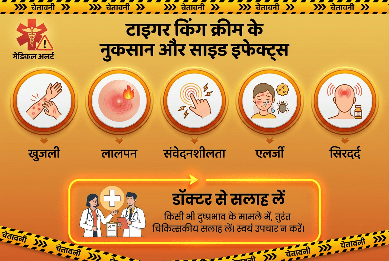 tiger king cream ke nuksan aur side effects