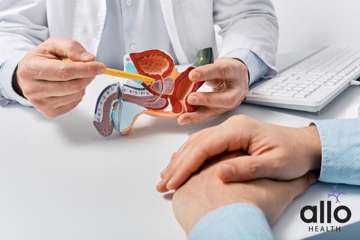 a doctor explaining patient about why penis growth oils don&#x27;t work