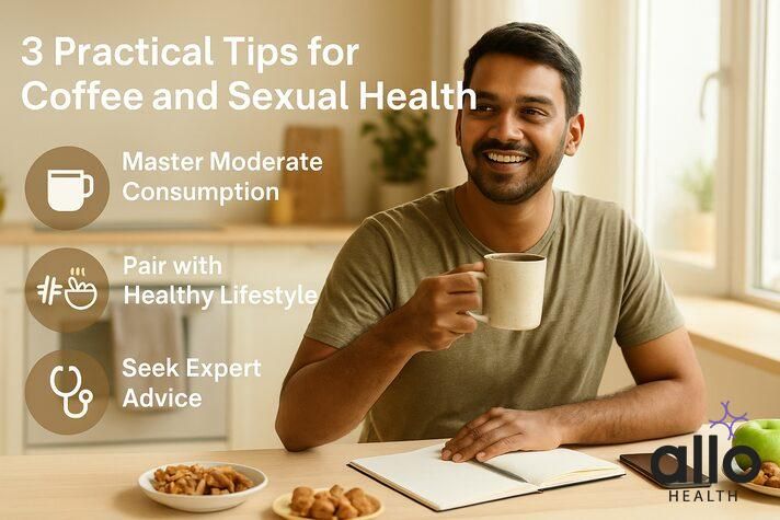 Practical tips showing how coffee for erectile dysfunction should be consumed in moderation as part of a healthy lifestyle