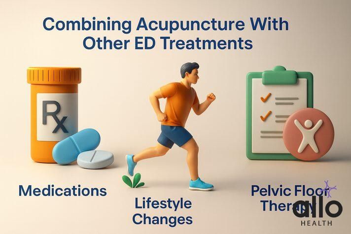 combining acupuncture needle points for erectile dysfunction with other treatments 