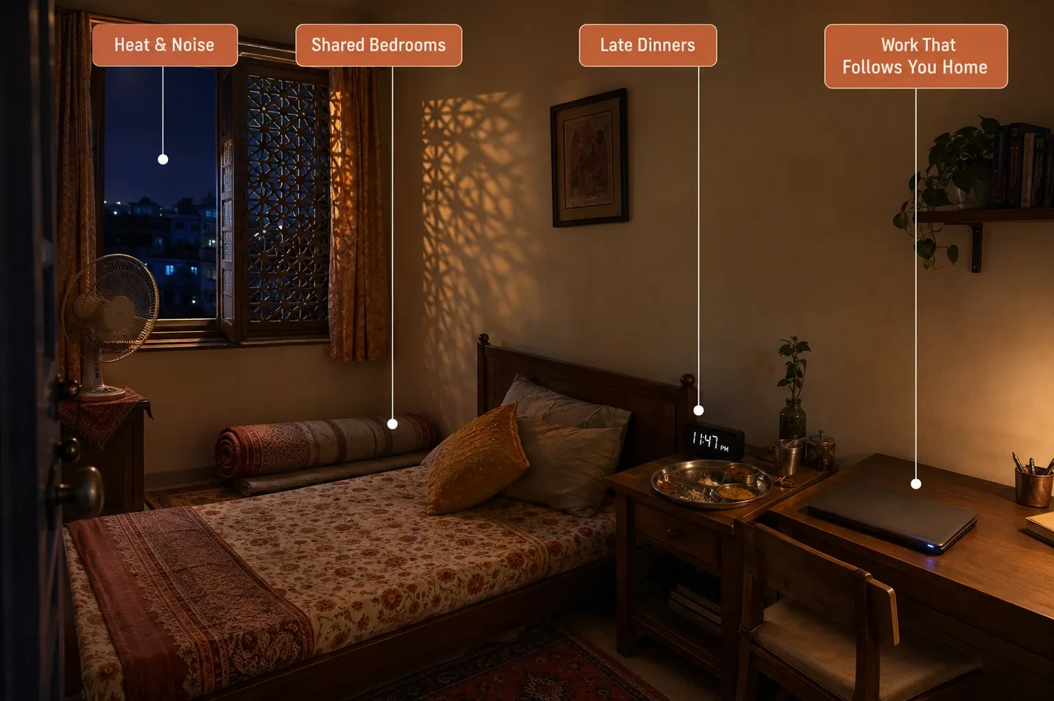 how to adapt sleep in an Indian household