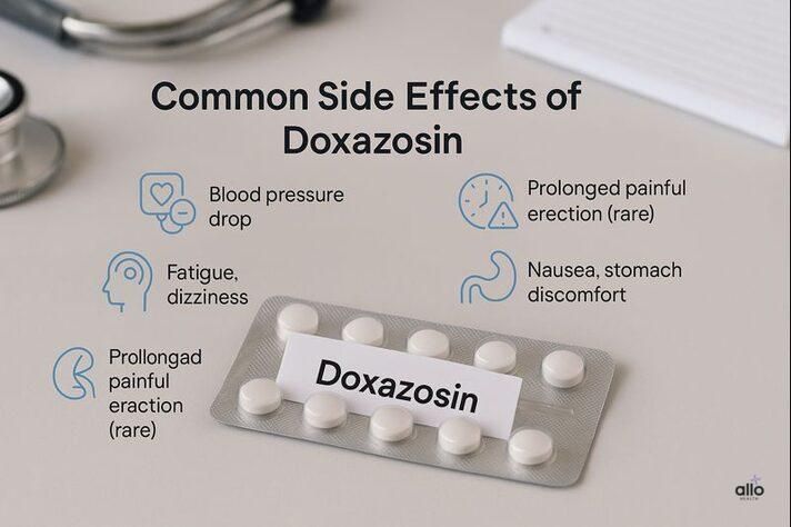 common side effects to know when considering doxazosin dosage for erectile dysfunction and related conditions