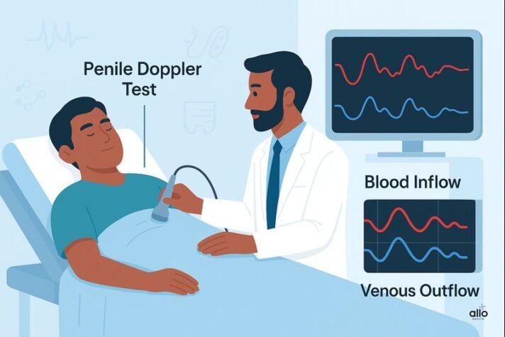 Venous Leak ED ko janchne ke liye penile doppler test