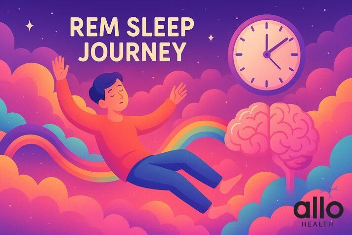 REM sleep aur morning erection connection infographic