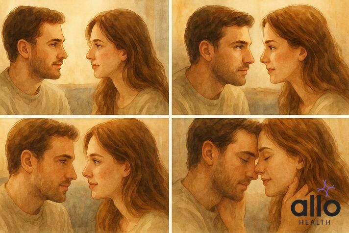 How to gradually build comfort with eye contact during sex and intimacy