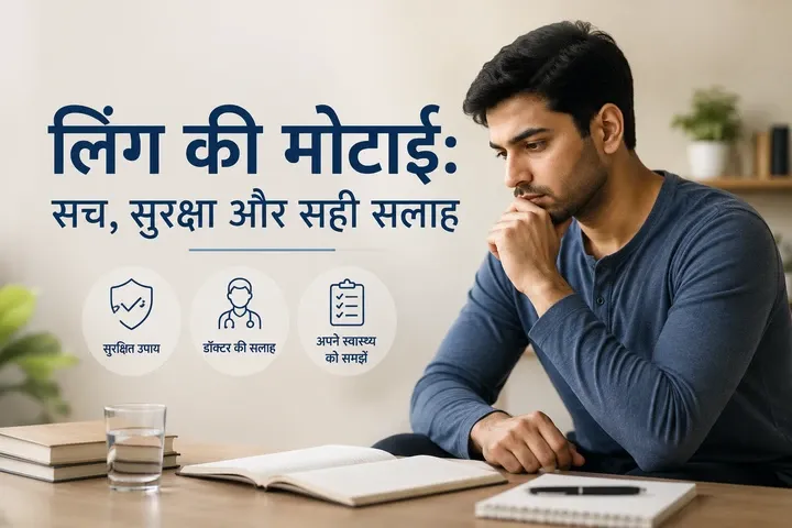 लिंग को मोटा कैसे करें? सुरक्षित उपाय और डॉक्टर से कब बात करें