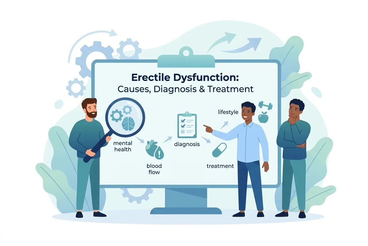 Erectile Dysfunction (ED): Causes, Diagnosis & Treatment