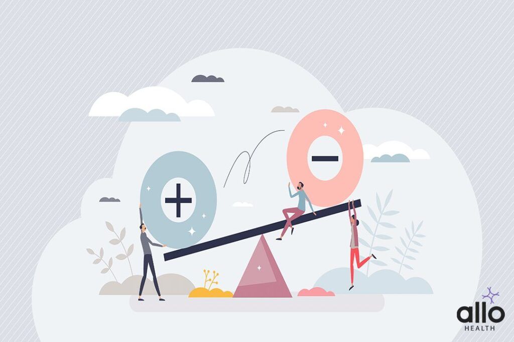 Masturbation &#x26; Sexual Health balance evaluation with simple plus and minus choice scales