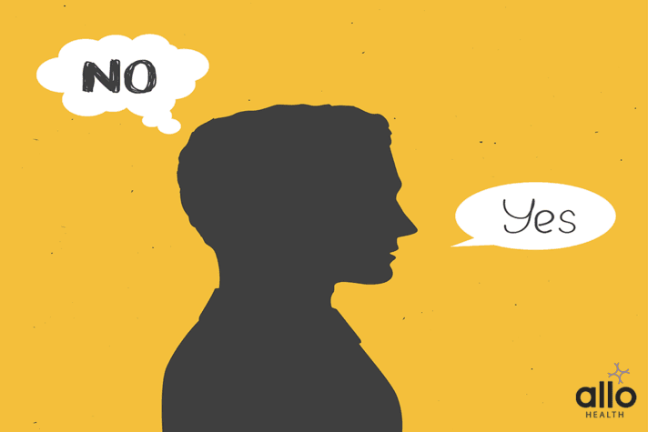 man inner voice thinking to communicate about sexual consent, Effective Communication About Consent