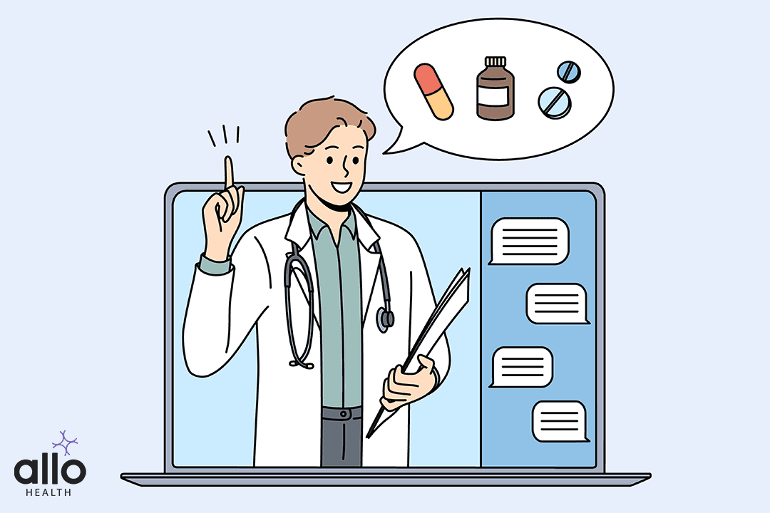 Young smiling doctor standing and showing pointing at Medical Treatment For Erectile Dysfunction in online from laptop screen
Essential Guide to Erectile Dysfunction Treatment: What You Need to Know