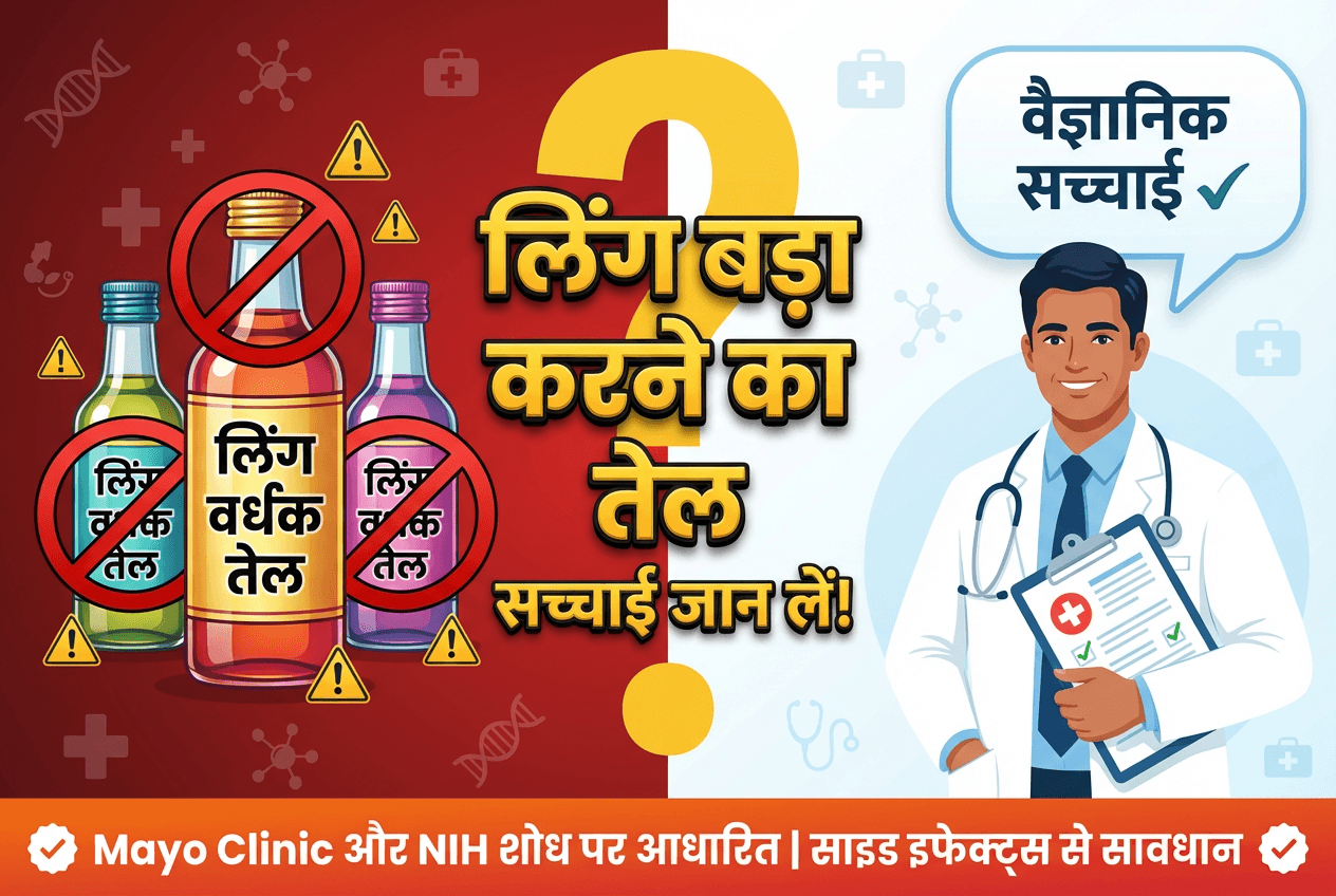 लिंग बड़ा करने का तेल: खरीदने से पहले ये सच्चाई जान लें