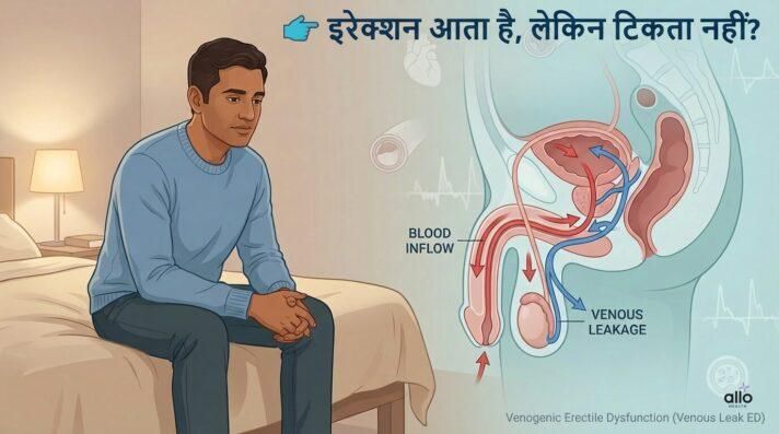 Venogenic Erectile Dysfunction: इरेक्शन आता है लेकिन टिकता क्यों नहीं? कारण, जांच और इलाज