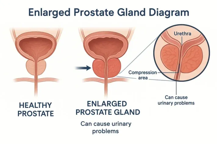 does an enlarged prostate affect a man sexually 