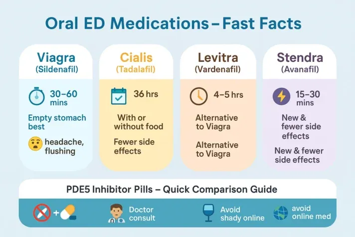 Erectile dysfunction medicines for temporary erectile dysfunction