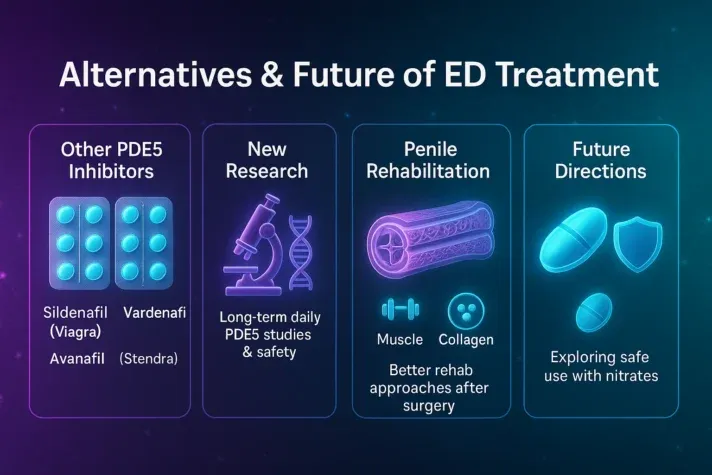 tadalafil dose for erectile dysfunction showing alternatives