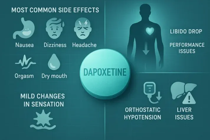 does dapoxetine cause erectile dysfunction 