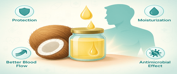 लिंग पर नारियल का तेल लगाने के फायदे और सावधानियाँ