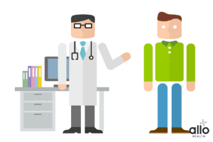 doctor explaining about the erectile dysfunction treatment