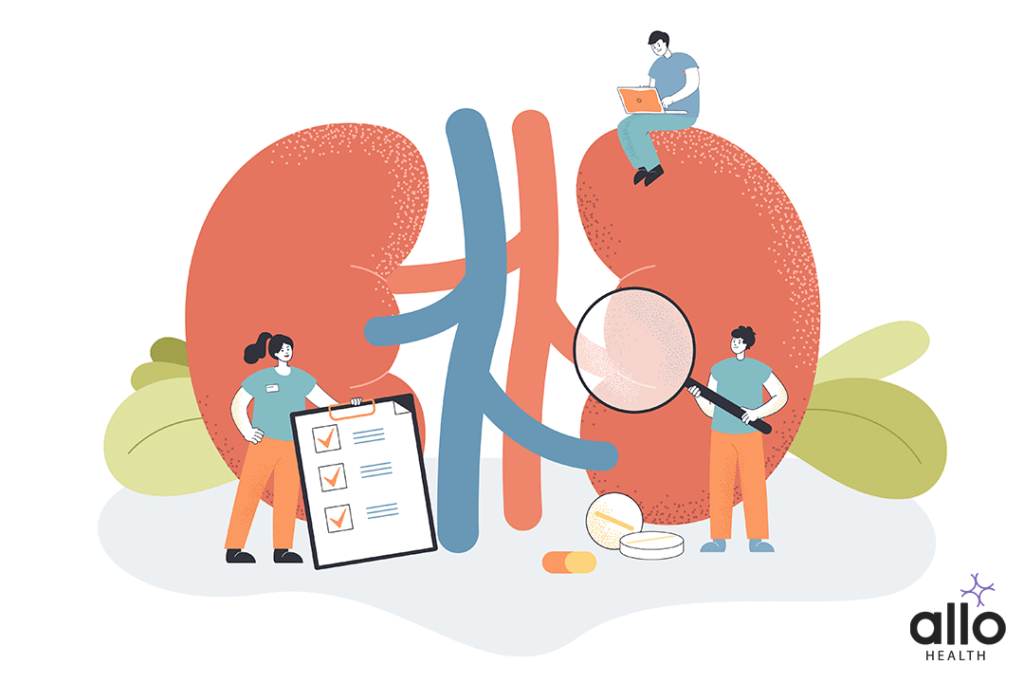 illustration showing that when to see a doctor for UTI